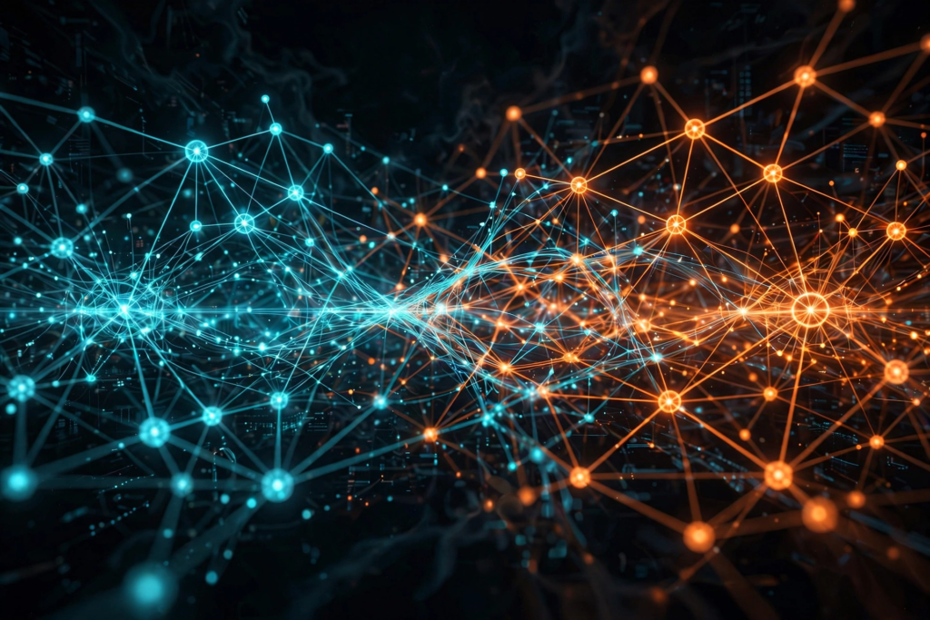 Anthropic IPO $2 trillion: abstract AI neural network visualization