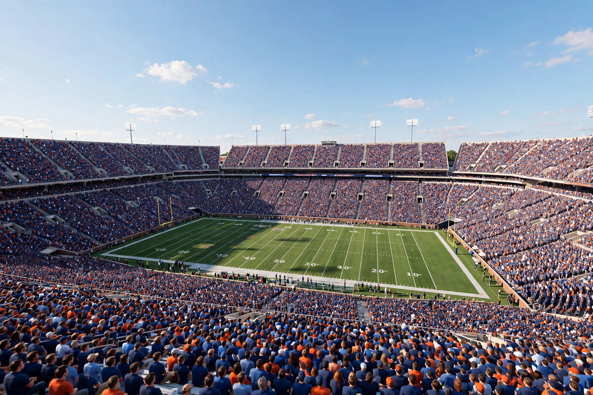 A packed college stadium ahead of the week 5 AP Top 25 poll release