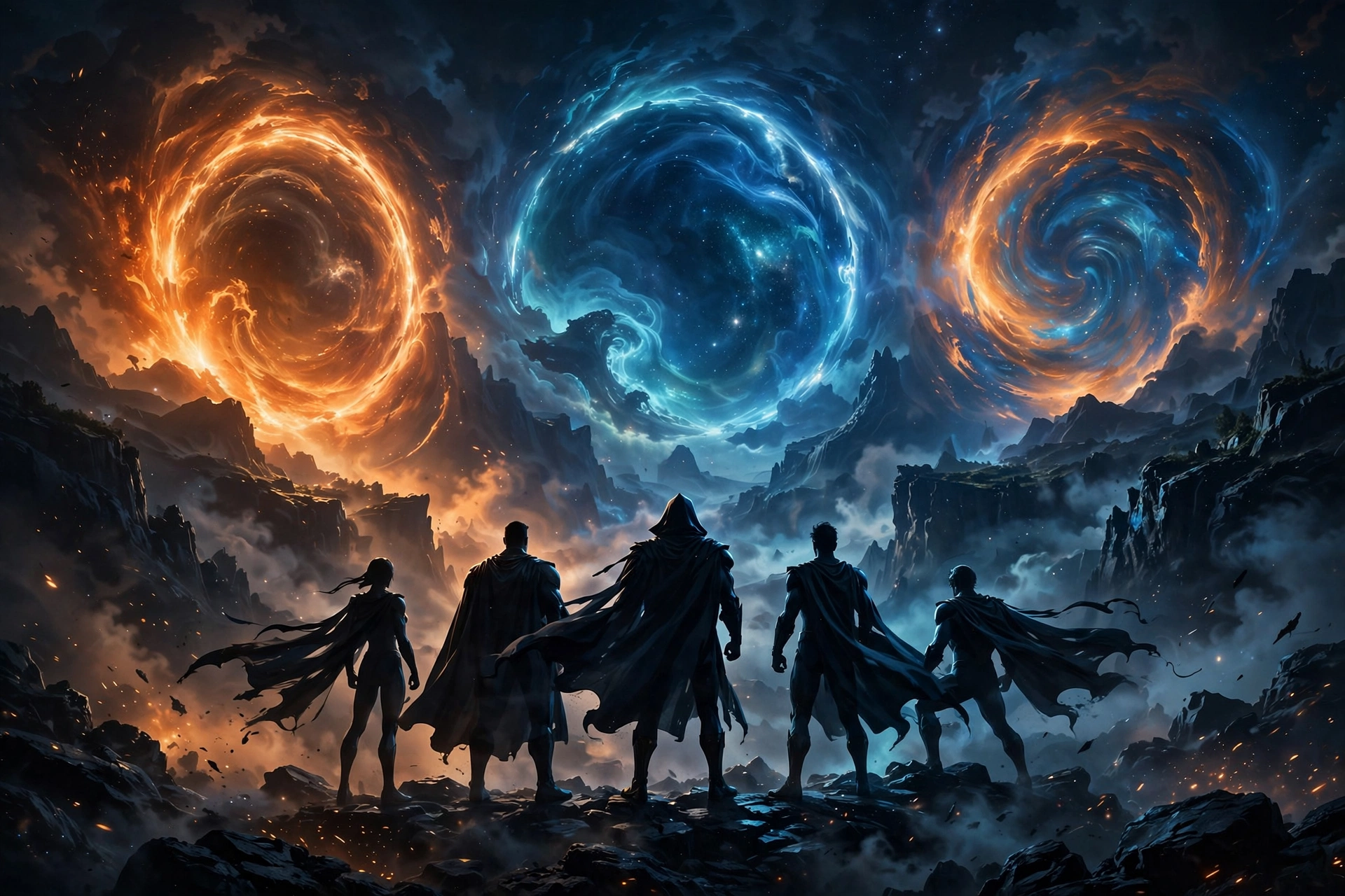 A glowing portal scene evoking the Avengers Endgame Encore box office re-release topping the chart
