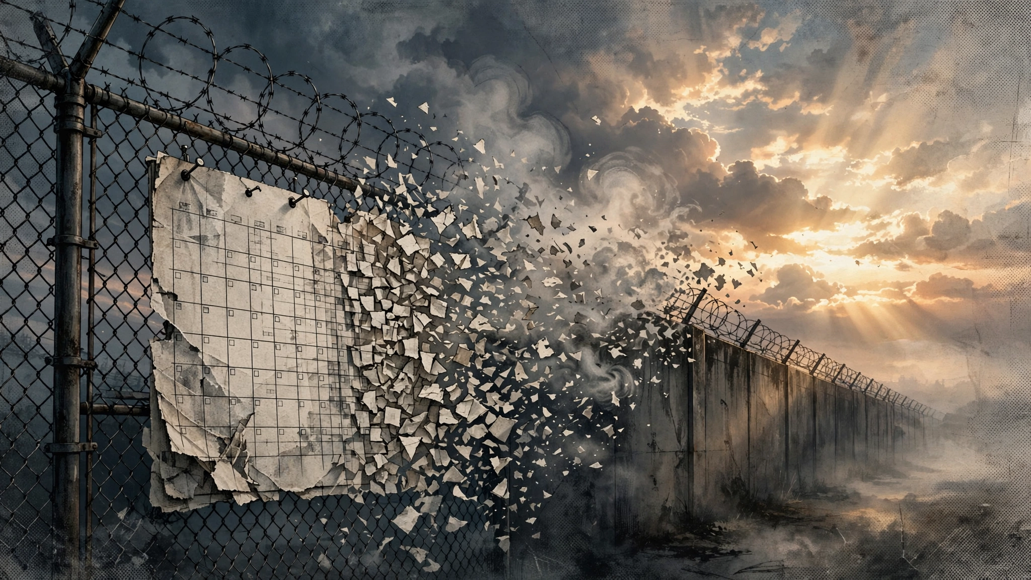 Diddy release date 2028: prison fence and calendar countdown, symbolic illustration