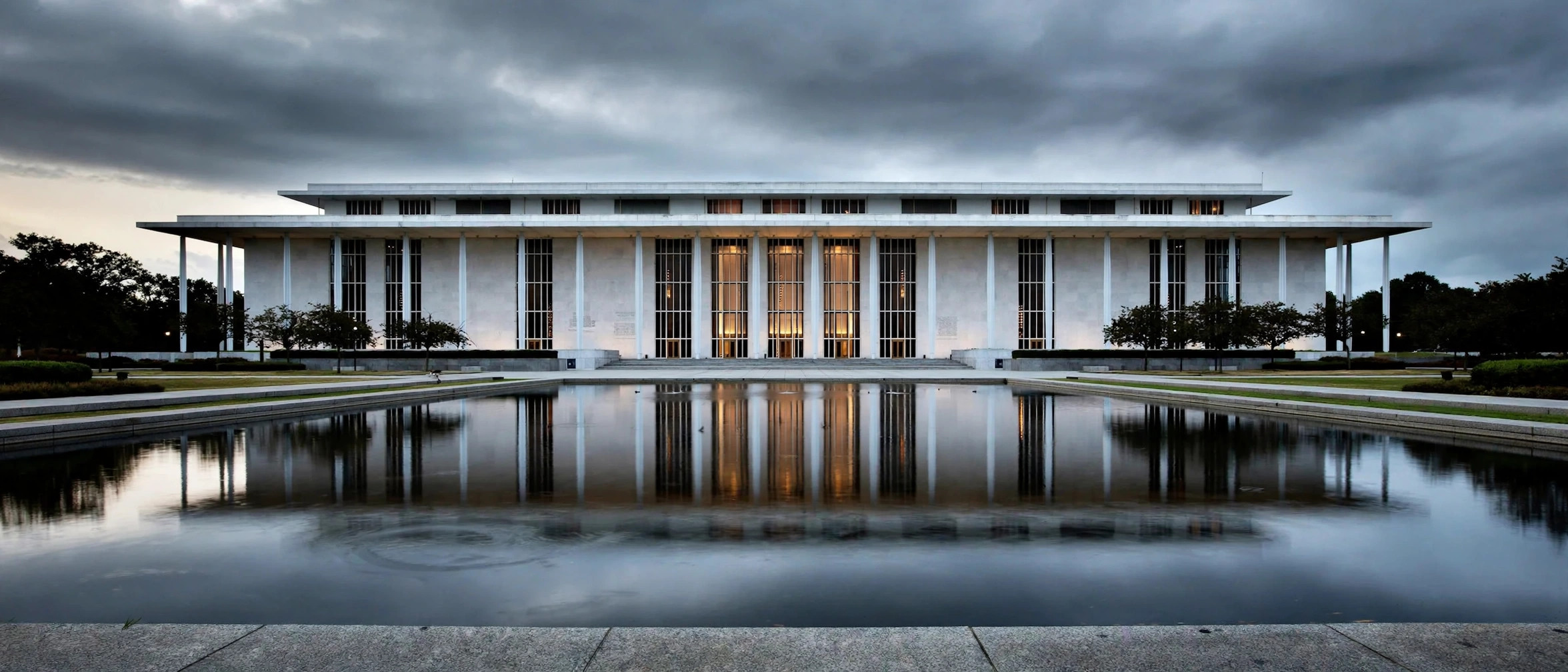 Kennedy Center whistleblowers — the Kennedy Center in Washington DC at dusk