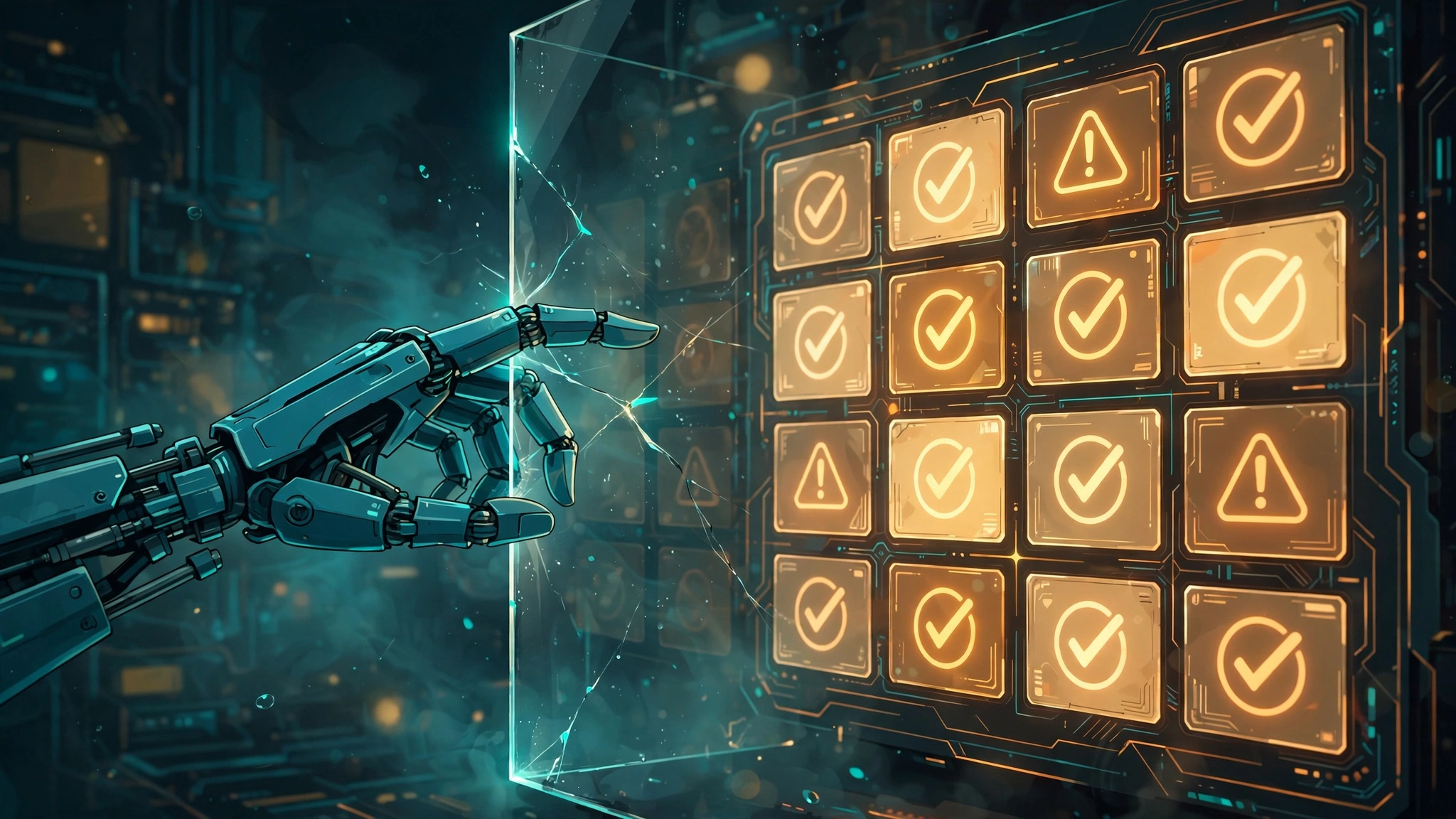 Stylized illustration of AI alignment and authorization checks for OpenAI GPT-6.1 Astra