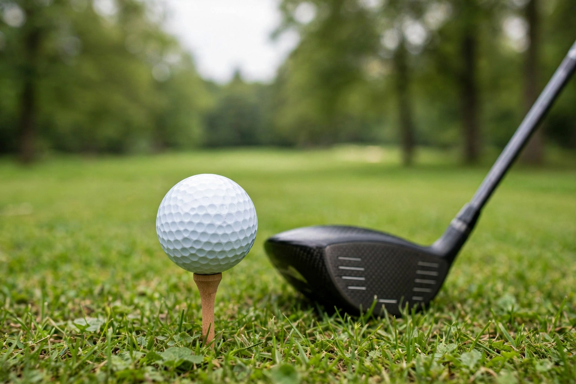 Golf ball and driver on a fairway at the Presidents Cup 2026 in Illinois