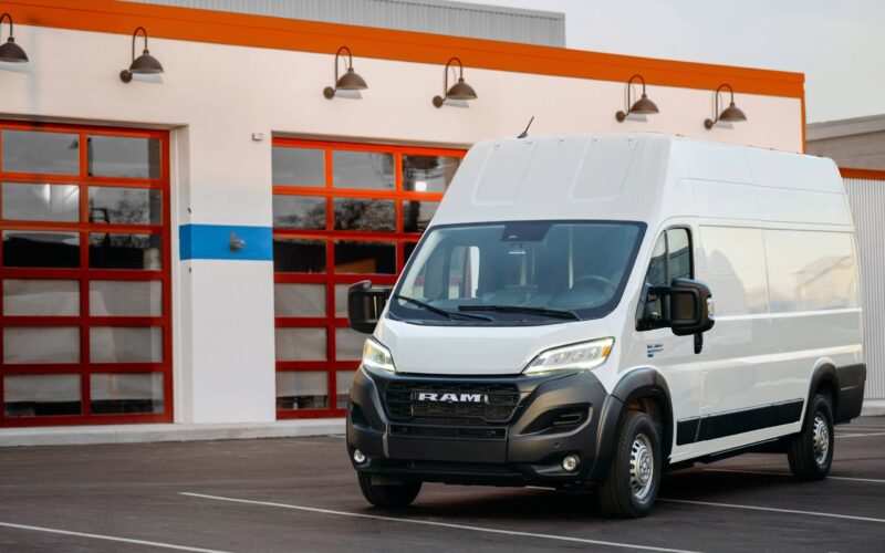 White Ram ProMaster van pictured in a Ram ProMaster recall story