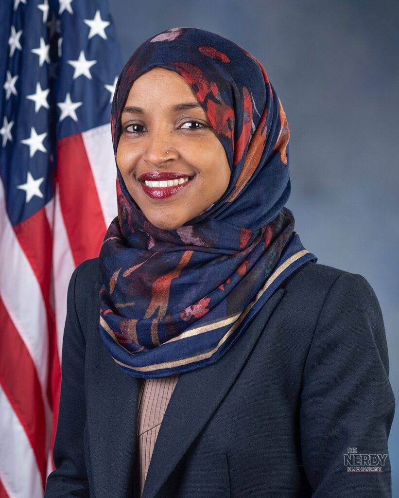 Official congressional portrait of Rep. Ilhan Omar, the subject of the DOJ immigration-fraud investigation