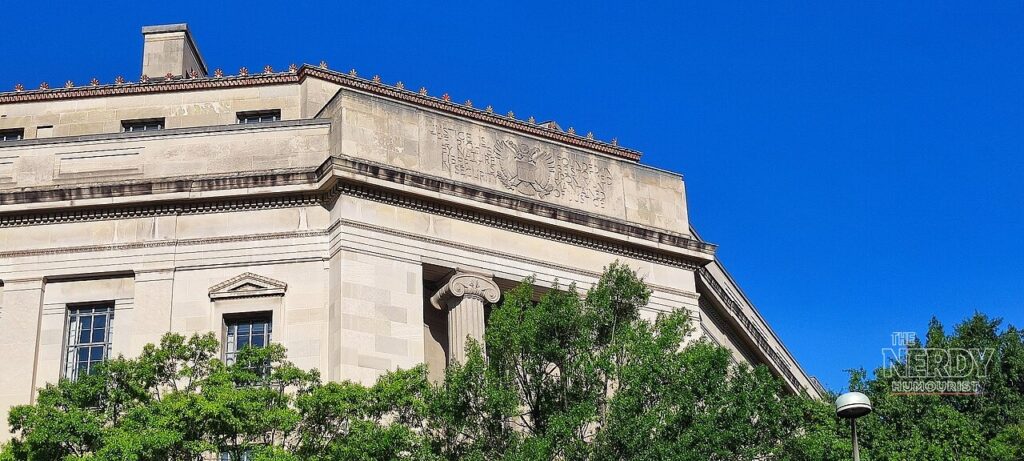 The Robert F. Kennedy Department of Justice building in Washington, D.C., home of the federal investigation into Rep. Ilhan Omar