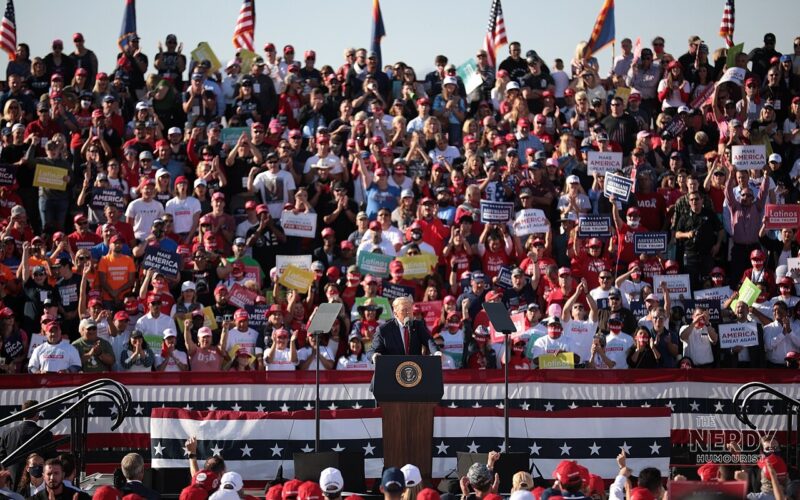 President Donald Trump addresses supporters at a campaign rally ahead of the 2026 midterm elections (file photo)