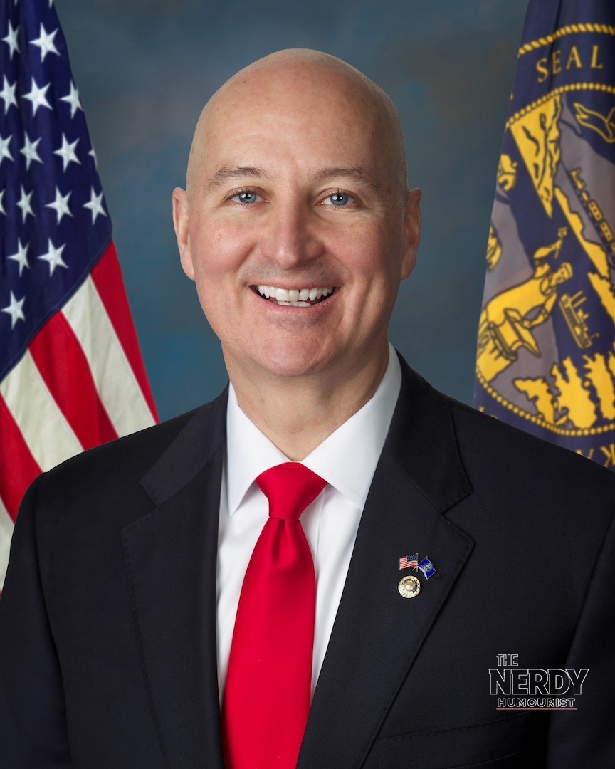 Senator Pete Ricketts of Nebraska, facing a tight 2026 midterm elections race against Dan Osborne (file photo)