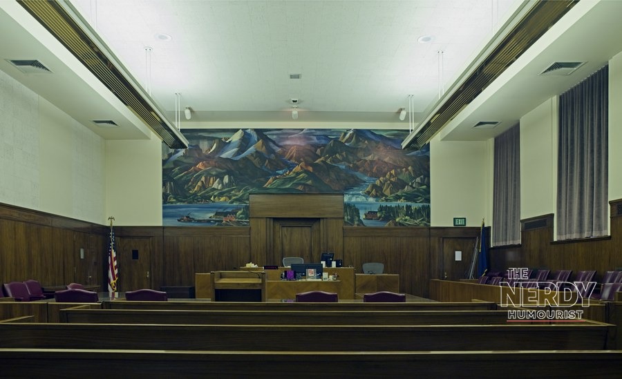 A federal courtroom interior, as the Epstein files Judge Sullivan deadline moves toward the October 15 production date.