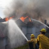 Norte Fire firefighters douse burning home in San Juan Capistrano