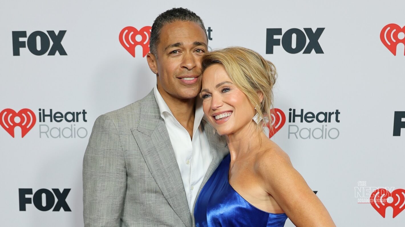 Amy Robach and T.J. Holmes on the red carpet at the iHeartRadio Music Awards 2025 — Amy Robach TJ Holmes wedding news