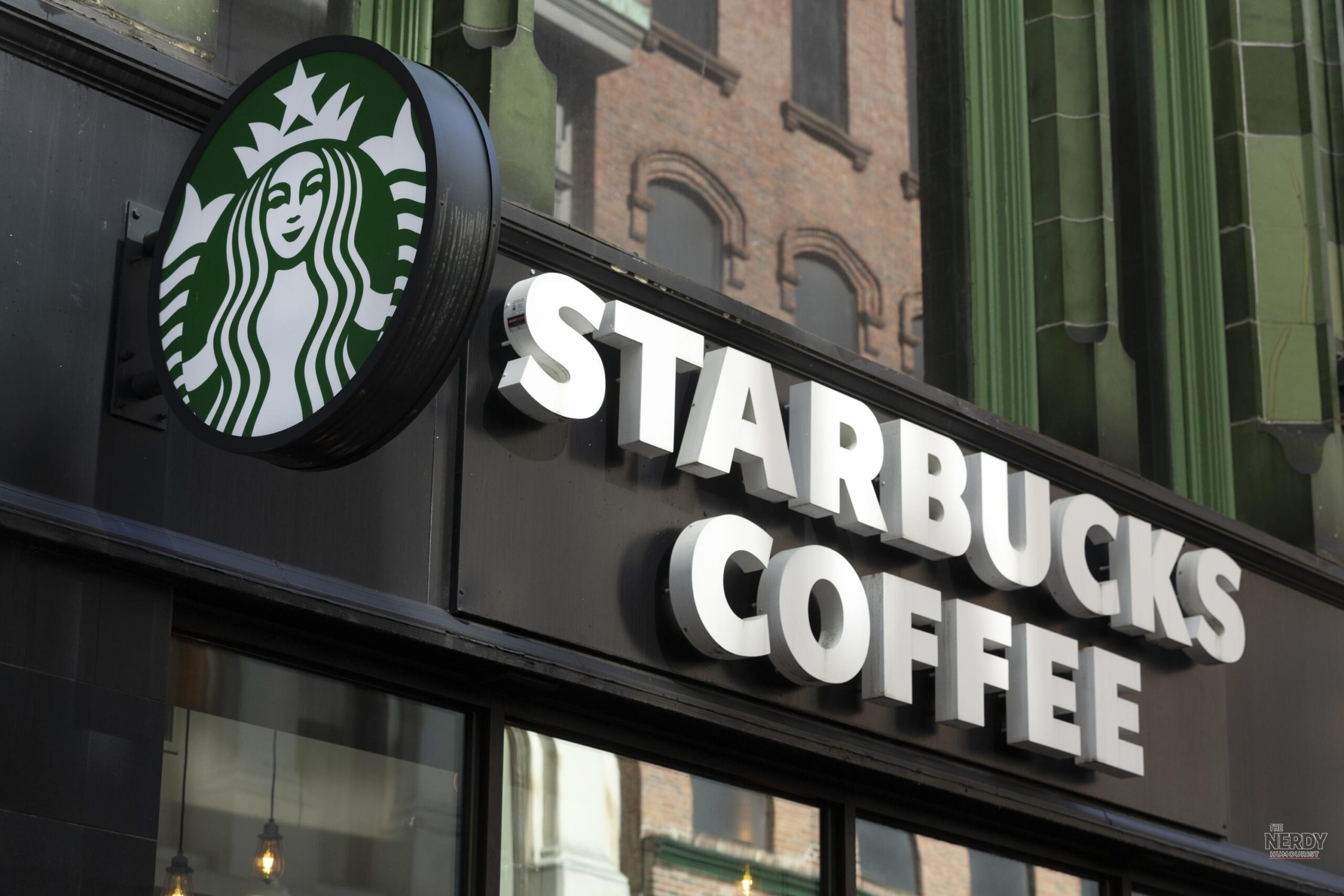 Starbucks Coffee storefront signage as Starbucks explored a Chipotle takeover