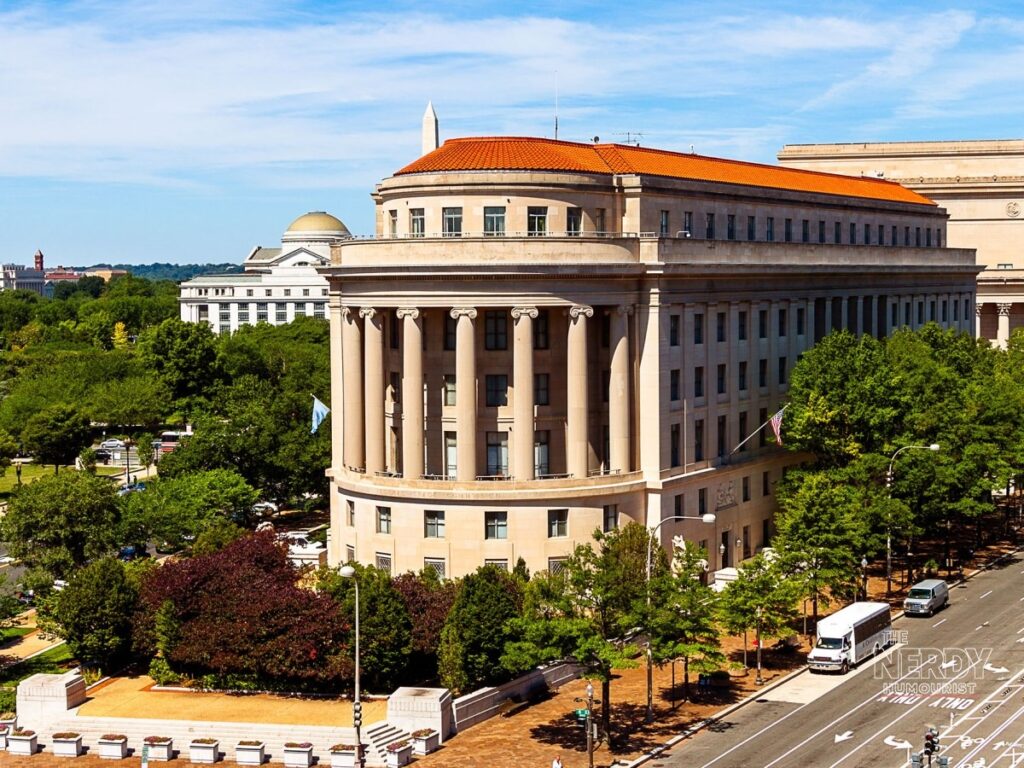 The Federal Trade Commission headquarters in Washington, D.C., the agency behind the FTC investigation into OpenAI and Anthropic