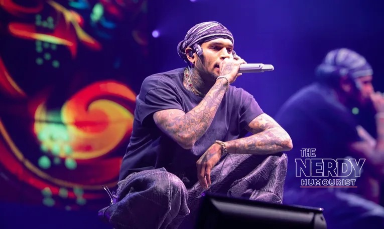 Chris Brown at a live performance as baby mama Diamond Brown demands $45K a month in the Chris Brown child support case