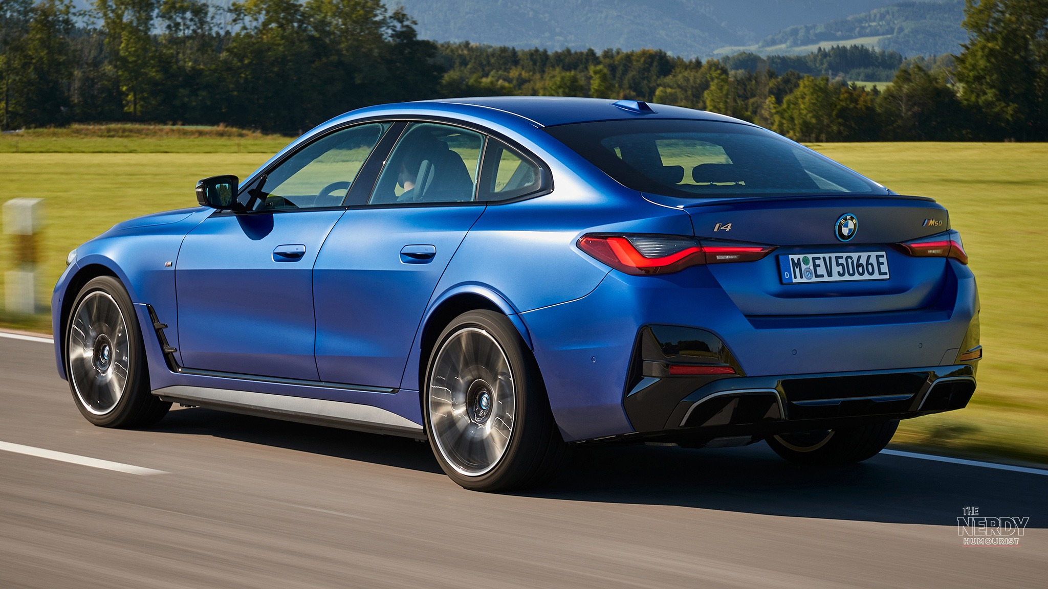 BMW i4 M50, one of the EV models discontinued from the U.S. market in the 2026 EV purge