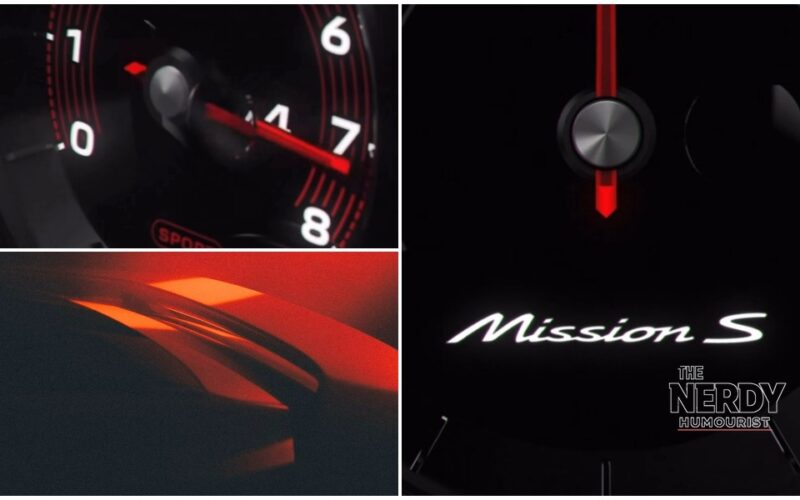 Porsche Mission S concept official teaser — Porsche Mission S concept supercar above the 911