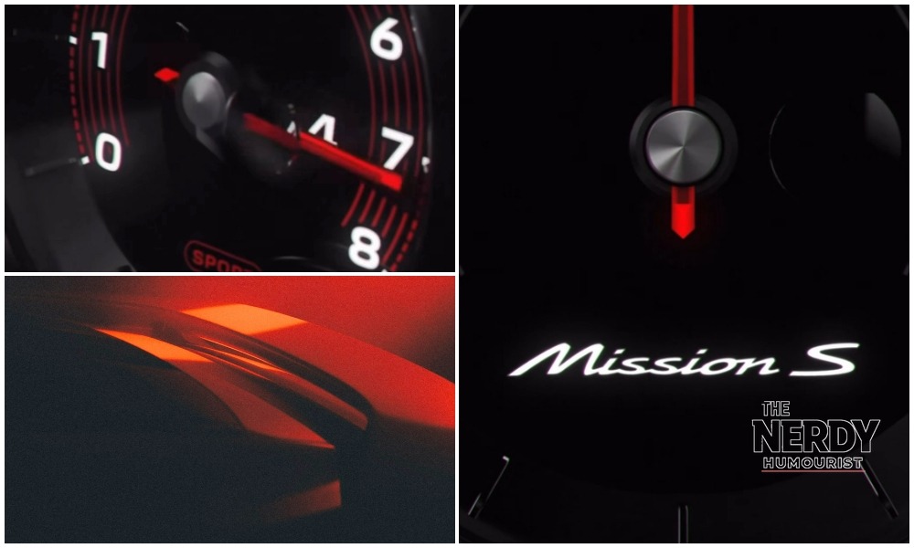 Porsche Mission S concept official teaser — Porsche Mission S concept supercar above the 911