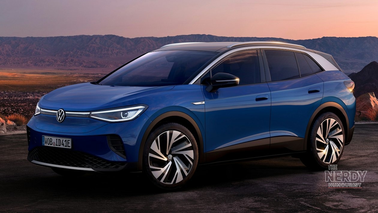 Side profile of the Volkswagen ID.4, predecessor to the ID.Tiguan