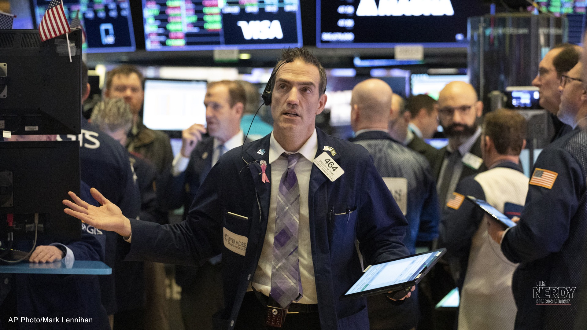 Wall Street selloff October 2026 — stock trader on the NYSE floor