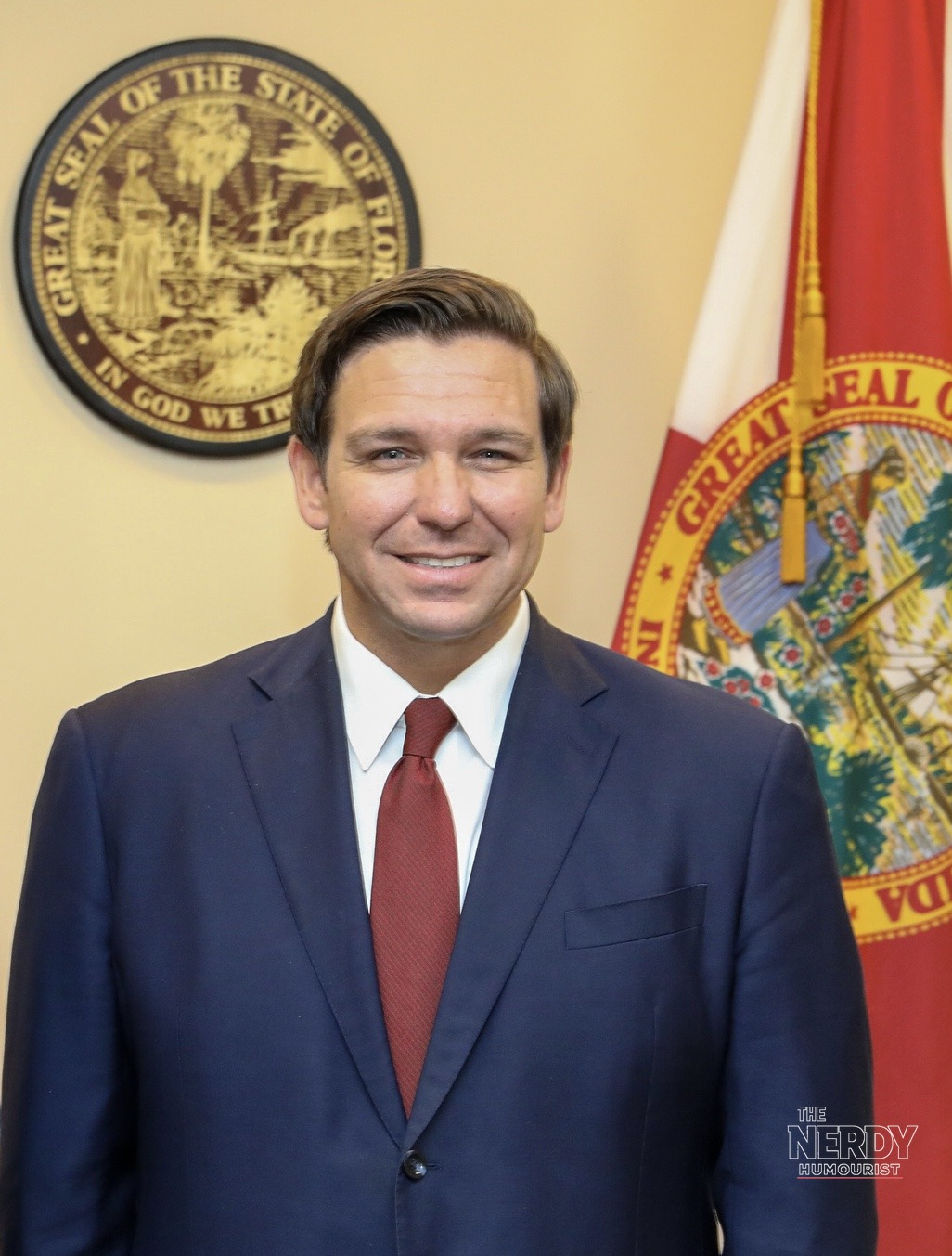 Florida Gov. Ron DeSantis, who declared a state of emergency as Tropical Depression Nine Isaias nears