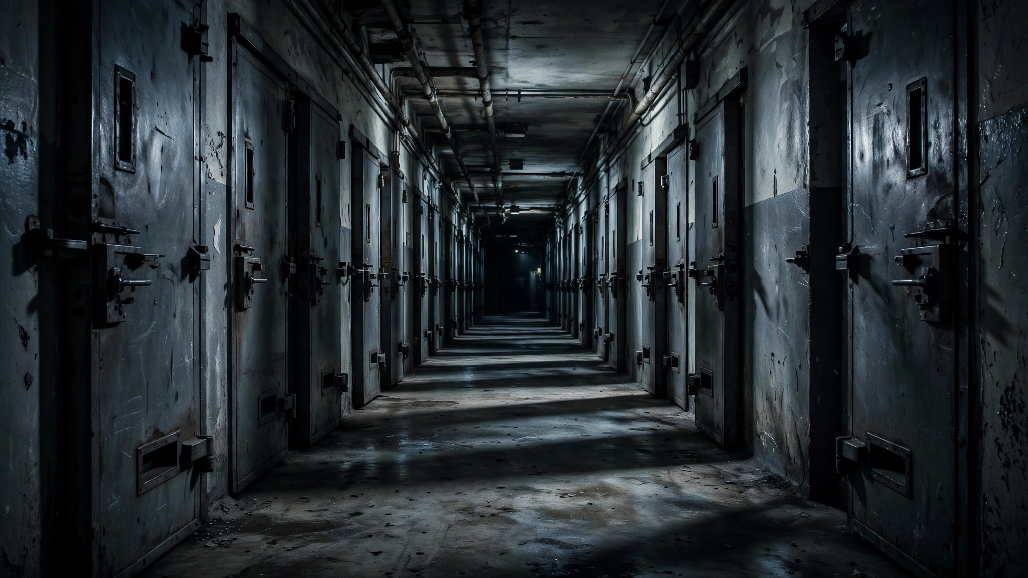 Symbolic illustration of a prison special housing unit corridor, tied to the Diddy solitary confinement report