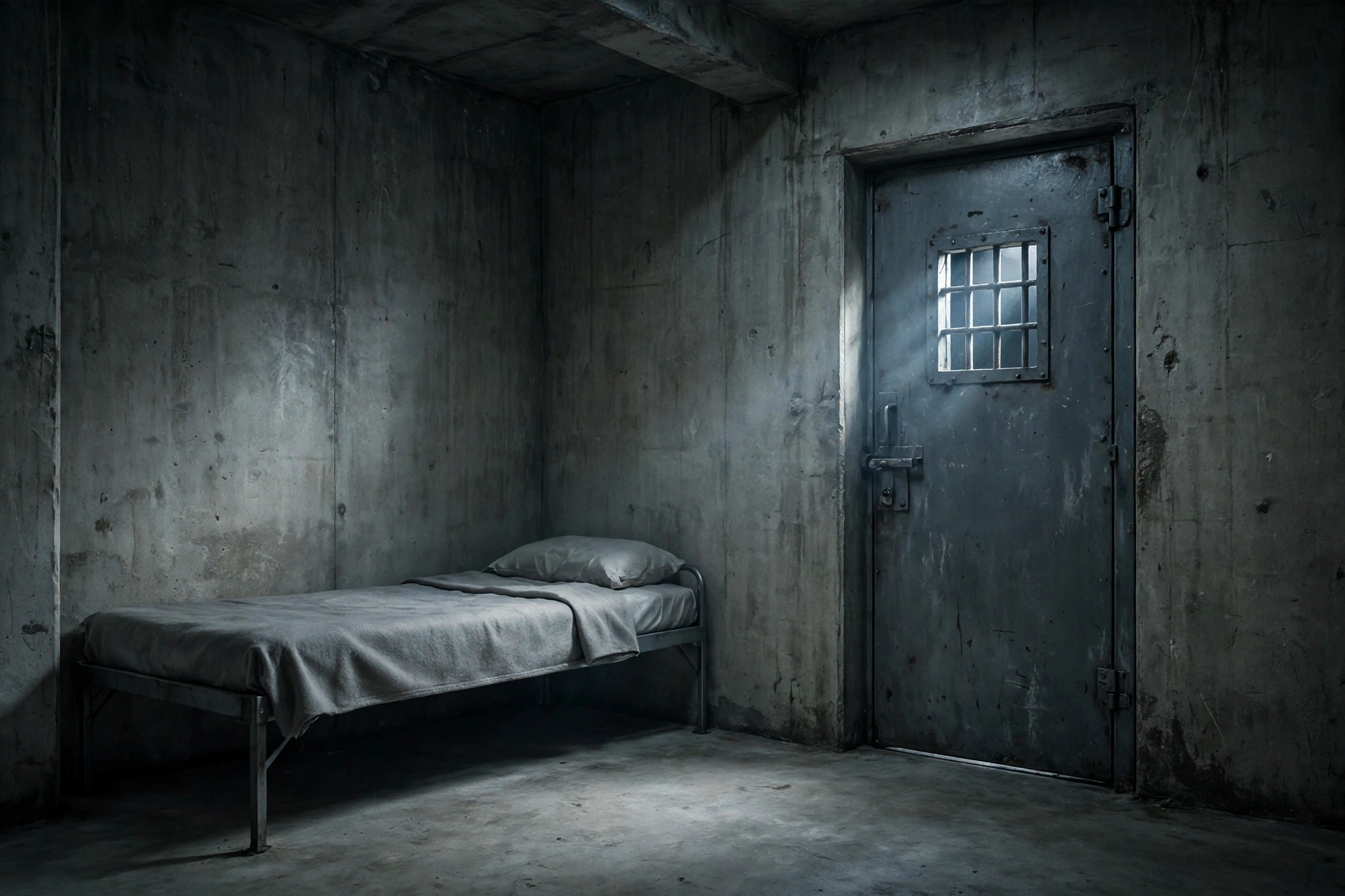 Generic illustration of a cellphone and meal tray behind bars, representing the Diddy solitary confinement allegations