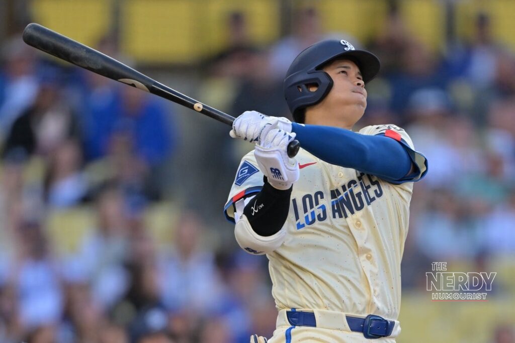 Shohei Ohtani at the plate for the Los Angeles Dodgers during the 2026 season, before his slump-busting three-run homer in the Dodgers Brewers NLCS Game 4