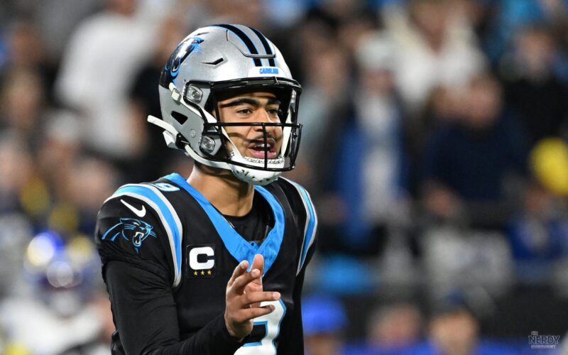Bryce Young in the NFL Week 6 results matchup between the Panthers and Eagles