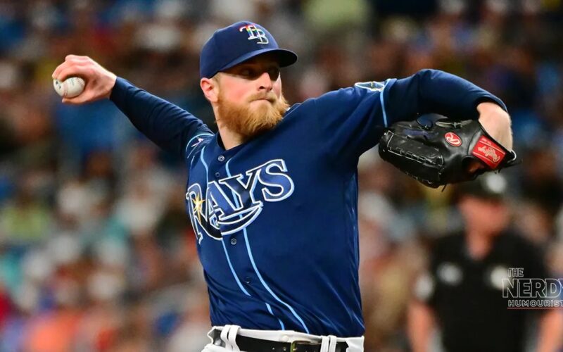Tampa Bay Rays starter Drew Rasmussen delivers a pitch during the 2026 season ahead of the Rays Guardians ALCS Game 1