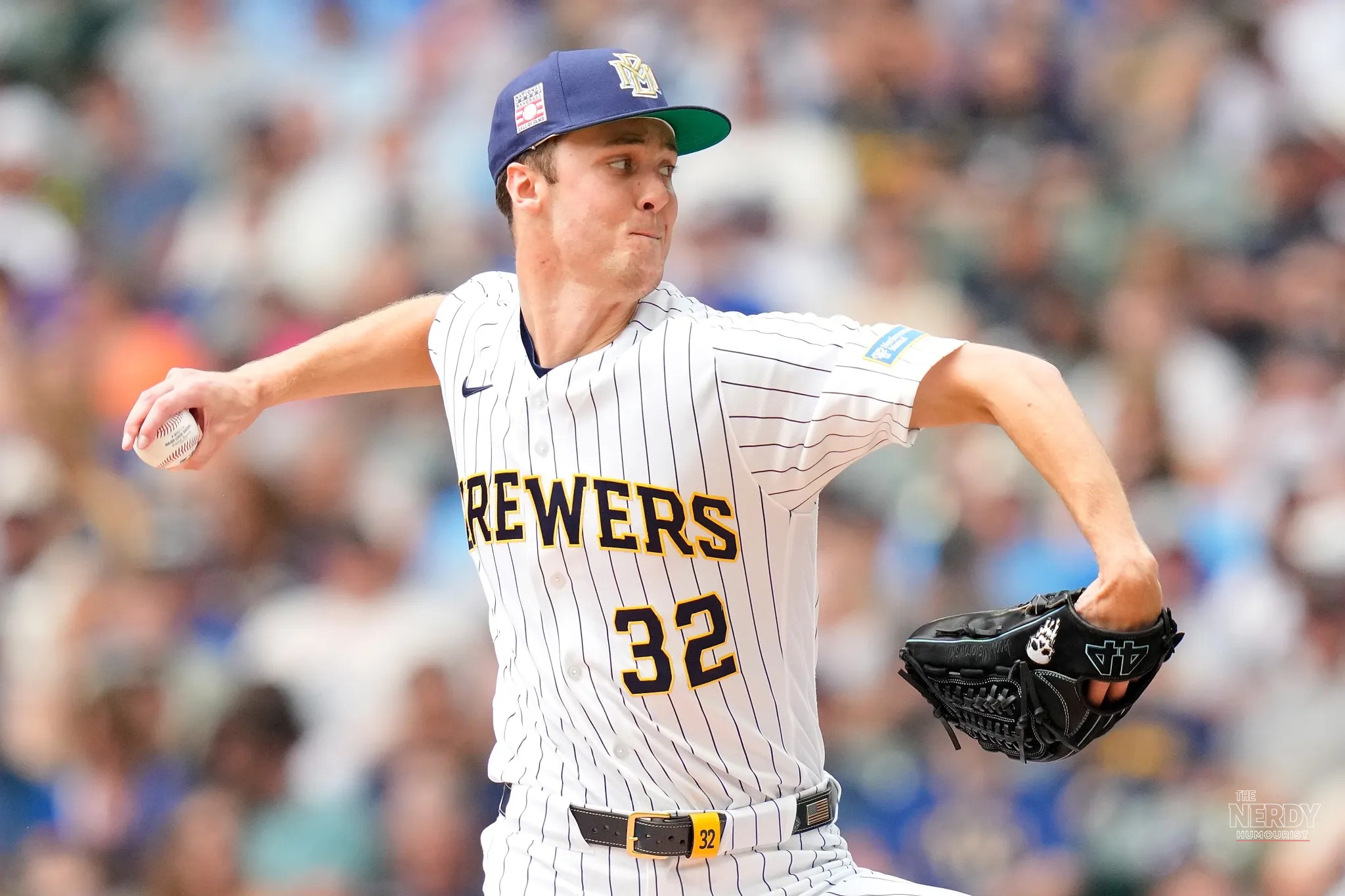 Jacob Misiorowski pitches for the Brewers ahead of the Dodgers Brewers NLCS Game 1 duel with Skubal