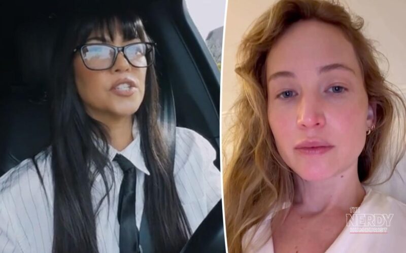 Kourtney Kardashian Jennifer Lawrence clash on The Kardashians season 8 premiere