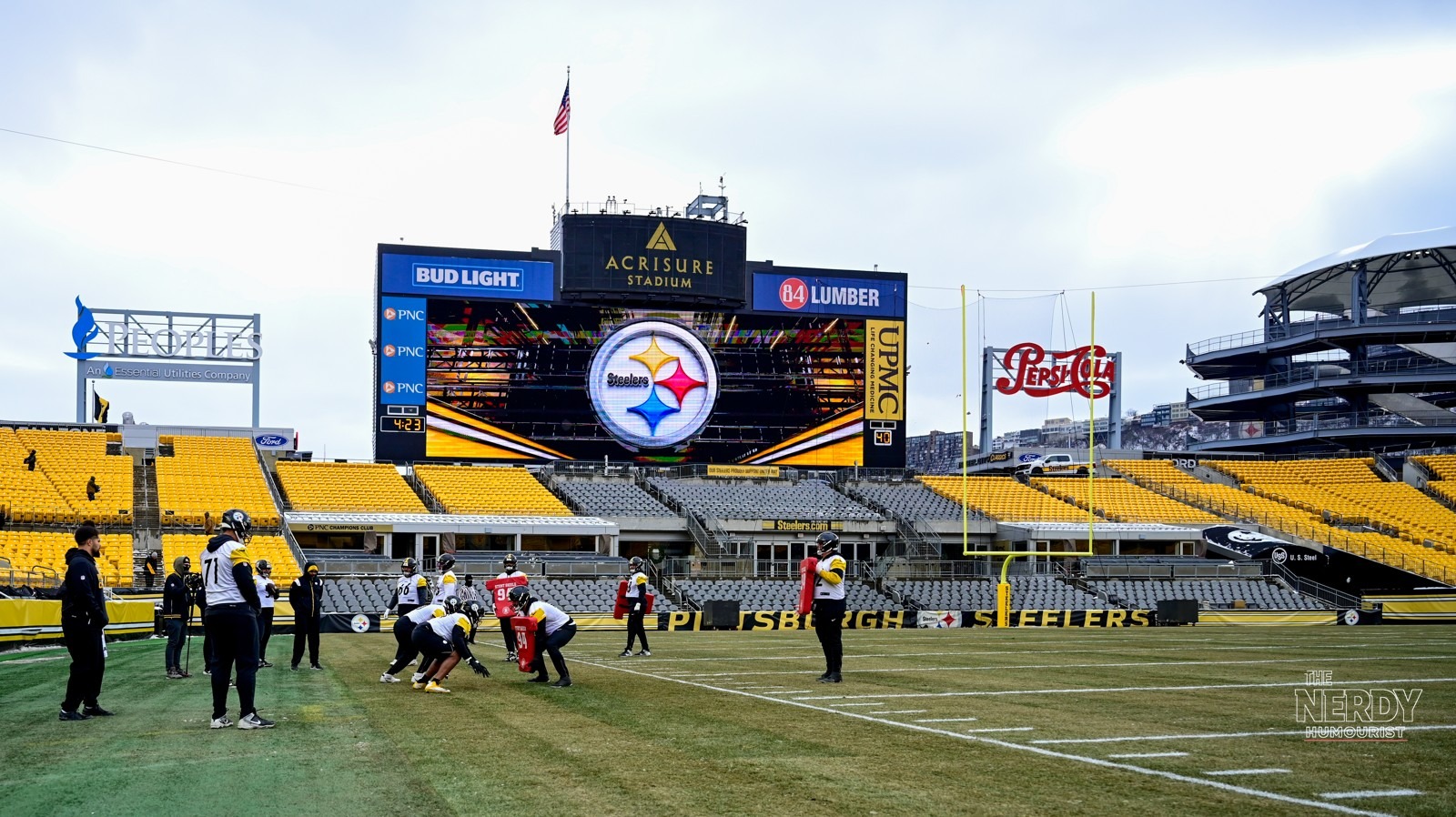 Pittsburgh Steelers practicing at Acrisure Stadium ahead of the brutal road stretch