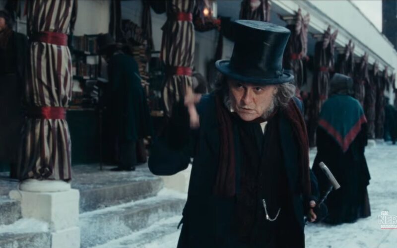 Johnny Depp as Ebenezer Scrooge in the new Ebenezer trailer Johnny Depp fans are watching