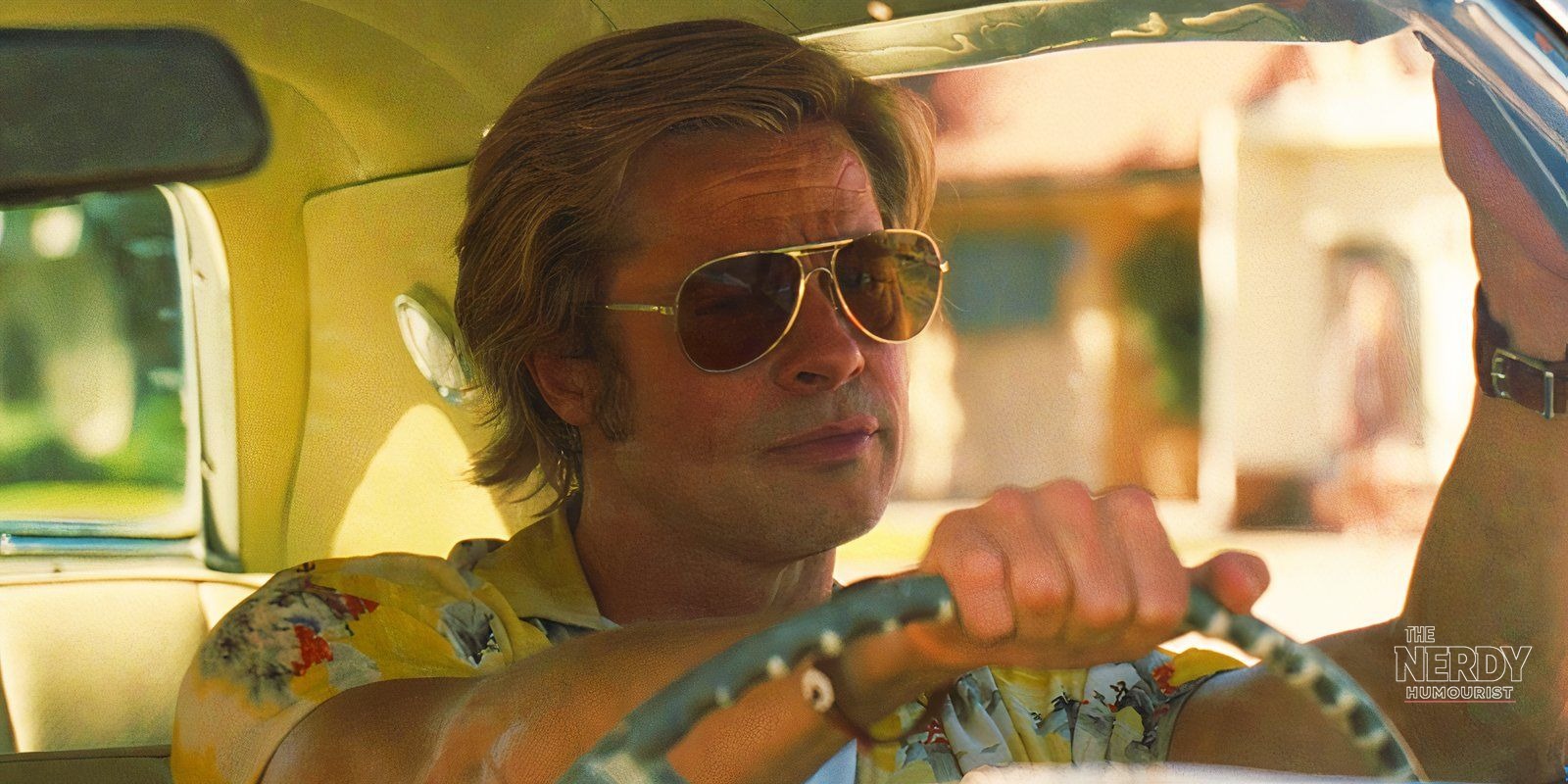 Brad Pitt as stuntman Cliff Booth in Quentin Tarantino's Once Upon a Time in Hollywood