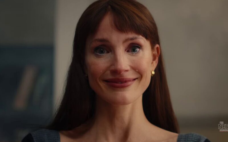 Jessica Chastain in a chilling close-up from the Other Mommy Jessica Chastain movie