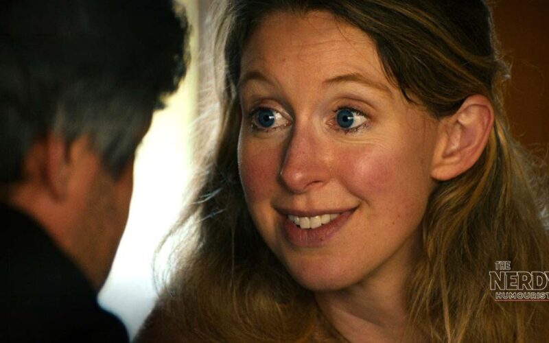 Elizabeth Holmes in an official A24 still from You Can See Everything, the documentary behind the record You Can See Everything box office debut