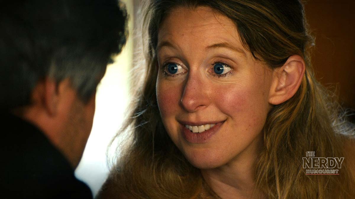 Elizabeth Holmes in an official A24 still from You Can See Everything, the documentary behind the record You Can See Everything box office debut