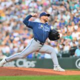 Tampa Bay Rays pitcher Drew Rasmussen, who held the Cleveland Guardians to one run in ALCS Game 5 (file photo)