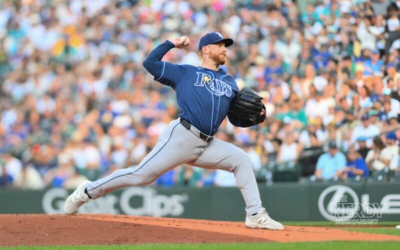 Tampa Bay Rays pitcher Drew Rasmussen, who held the Cleveland Guardians to one run in ALCS Game 5 (file photo)