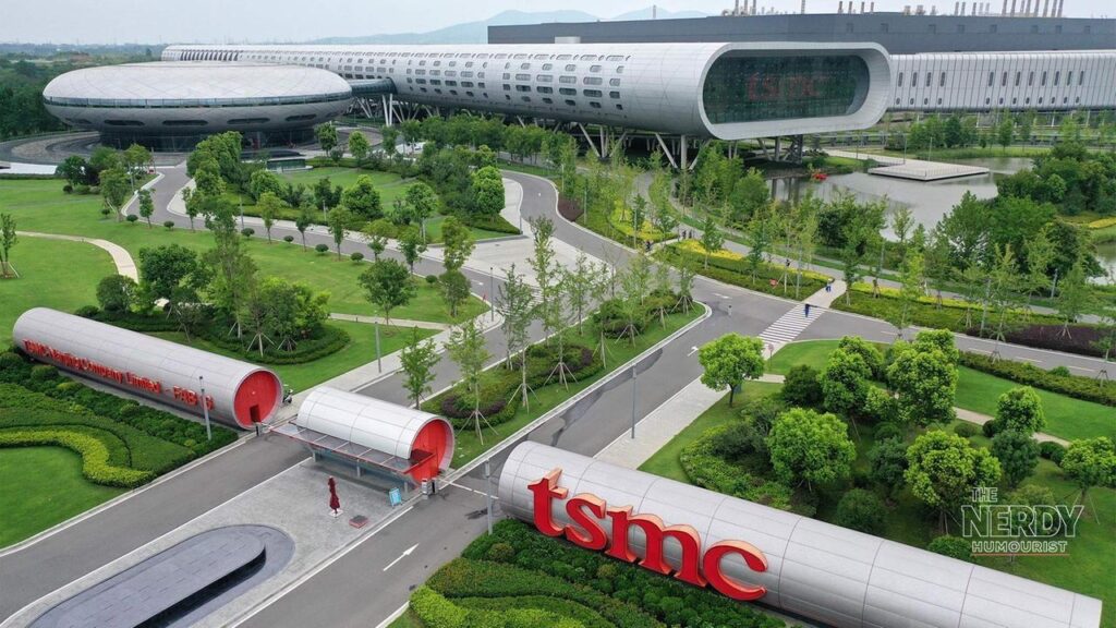 A TSMC semiconductor fab in Taiwan; Etched manufactured its test chip at a TSMC facility, fueling the interest behind the reported Etched $40 billion valuation funding offers