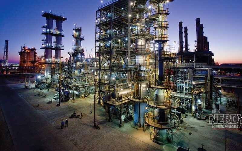 ExxonMobil refinery at dusk, illustrating the ExxonMobil Q3 earnings warning as the company guides Q3 2026 earnings lower