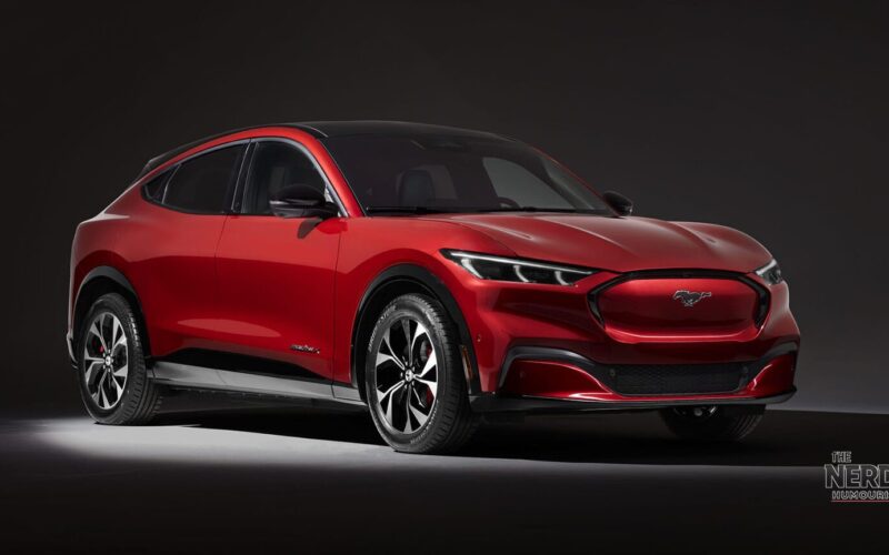 Ford Mustang Mach-E front studio shot — Ford EV sales Q3 2026 fell 72.4% for the Mach-E
