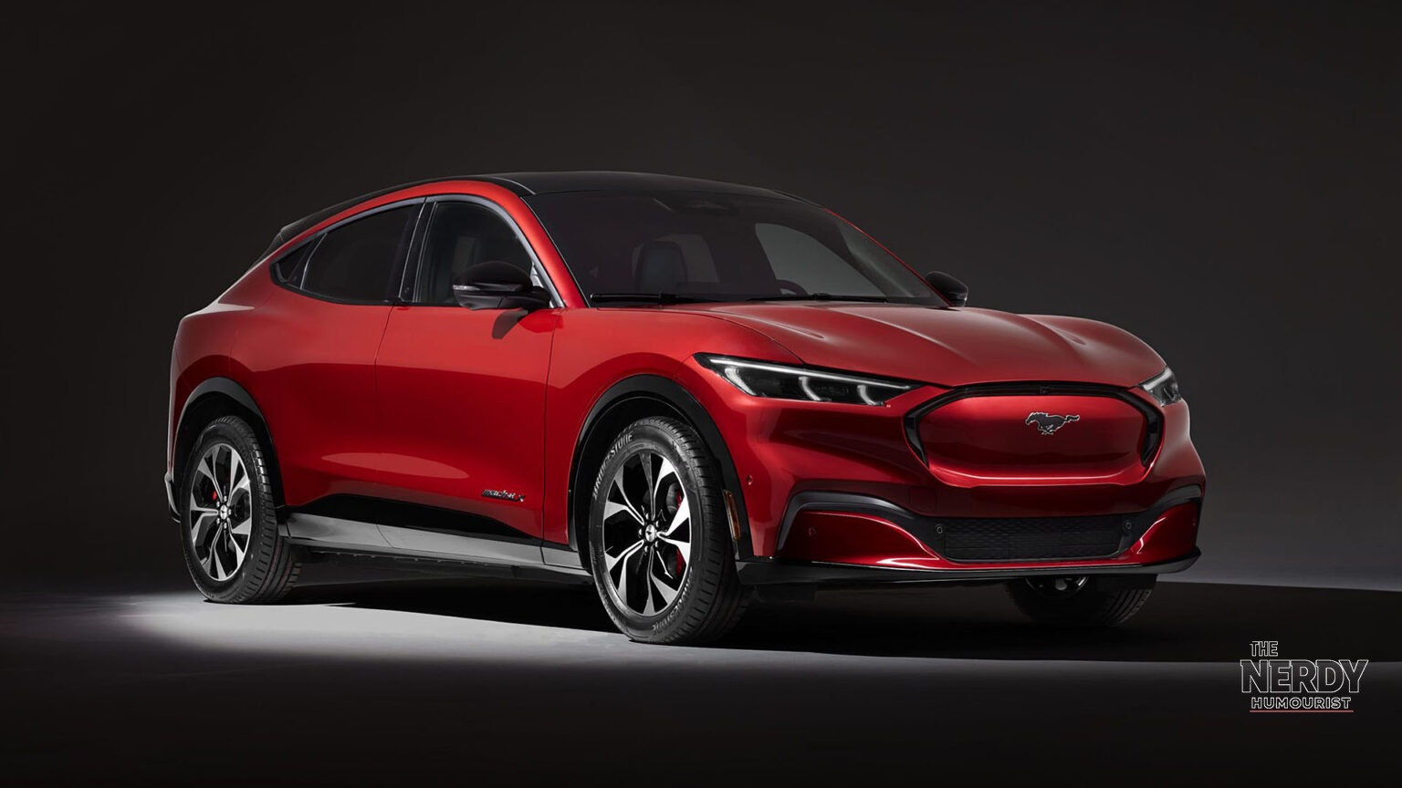 Ford Mustang Mach-E front studio shot — Ford EV sales Q3 2026 fell 72.4% for the Mach-E