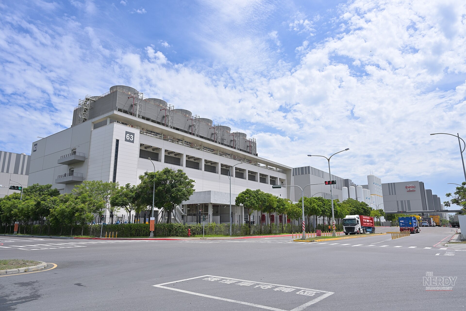 TSMC Fab 18 in Southern Taiwan Science Park — TSMC Q3 2026 revenue hit a record on AI chip demand