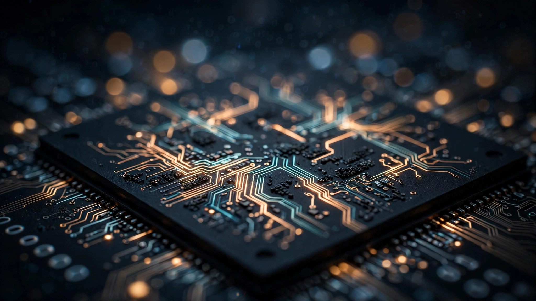 Close-up of a glowing AI chip representing Google Gemini 4 Argon's coding and cybersecurity performance