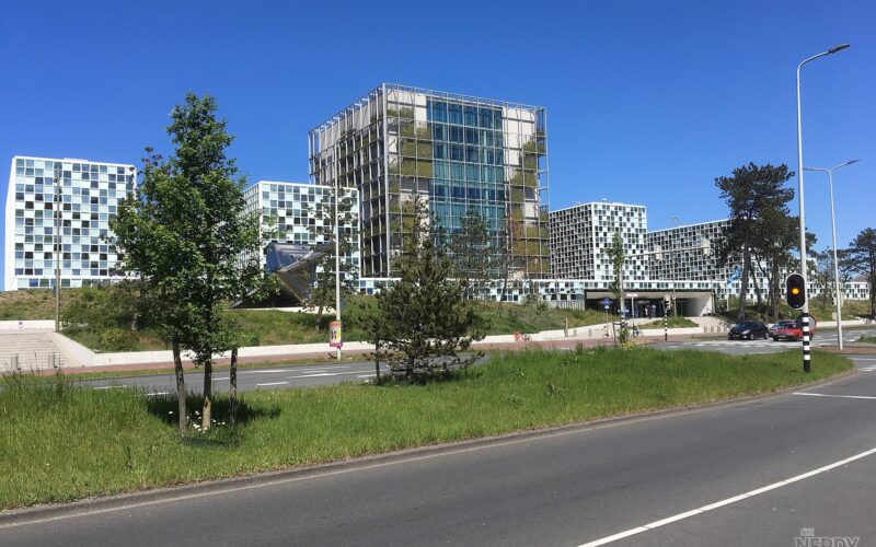 The International Criminal Court building in The Hague after US sanctions ICC move following the Nobel Peace Prize