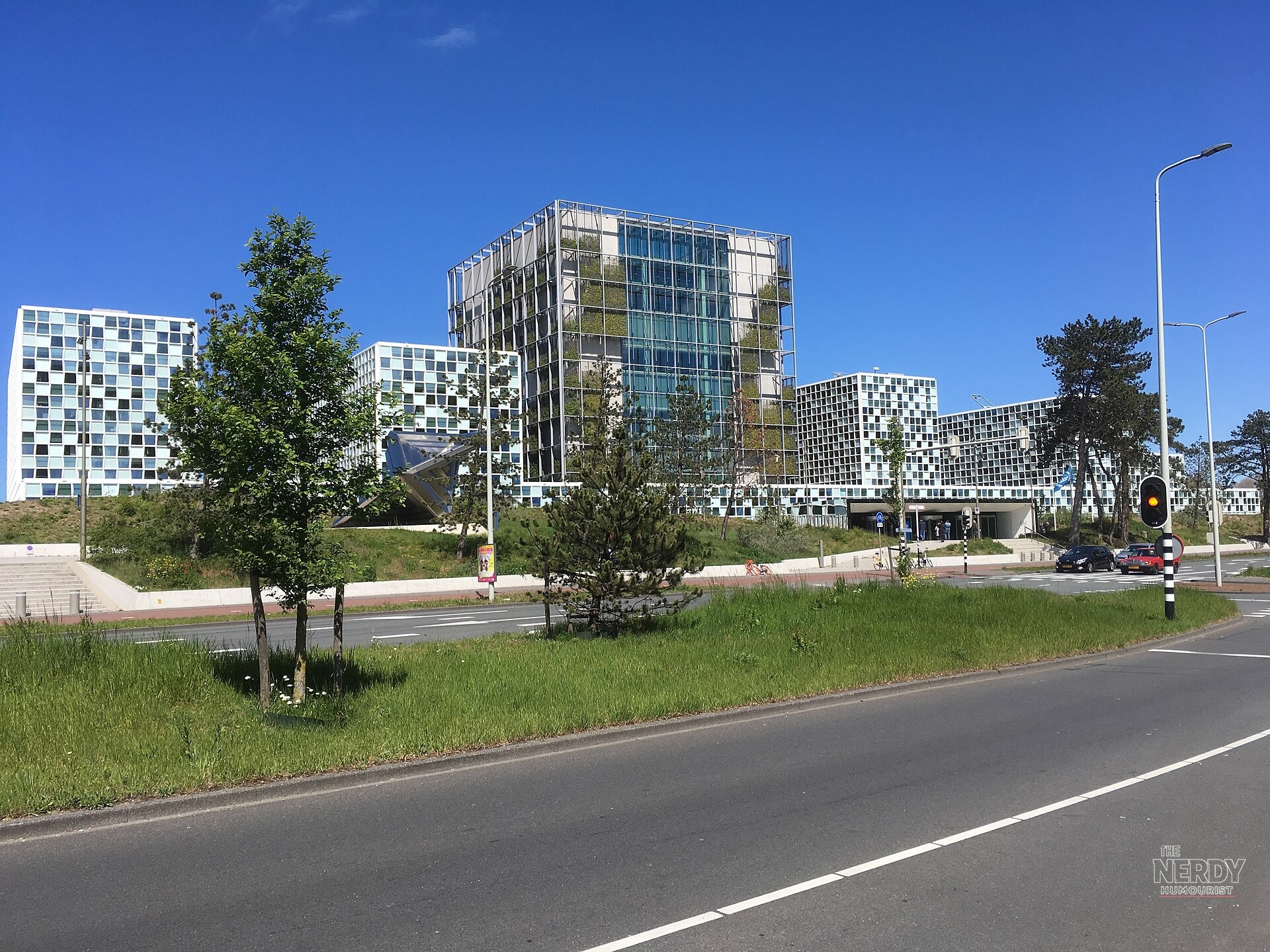 The International Criminal Court building in The Hague after US sanctions ICC move following the Nobel Peace Prize