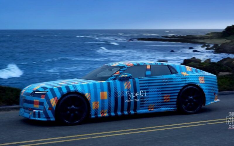 Jaguar Type 01 electric GT prototype in camouflage ahead of the production reveal