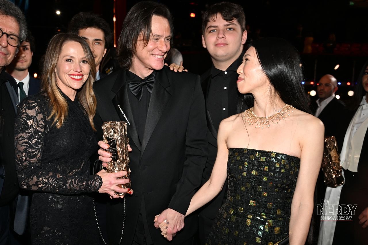 Jim Carrey and Min Ah holding hands at the February 2026 César Awards in Paris — Jim Carrey wife Min Ah confirmed after a secret wedding