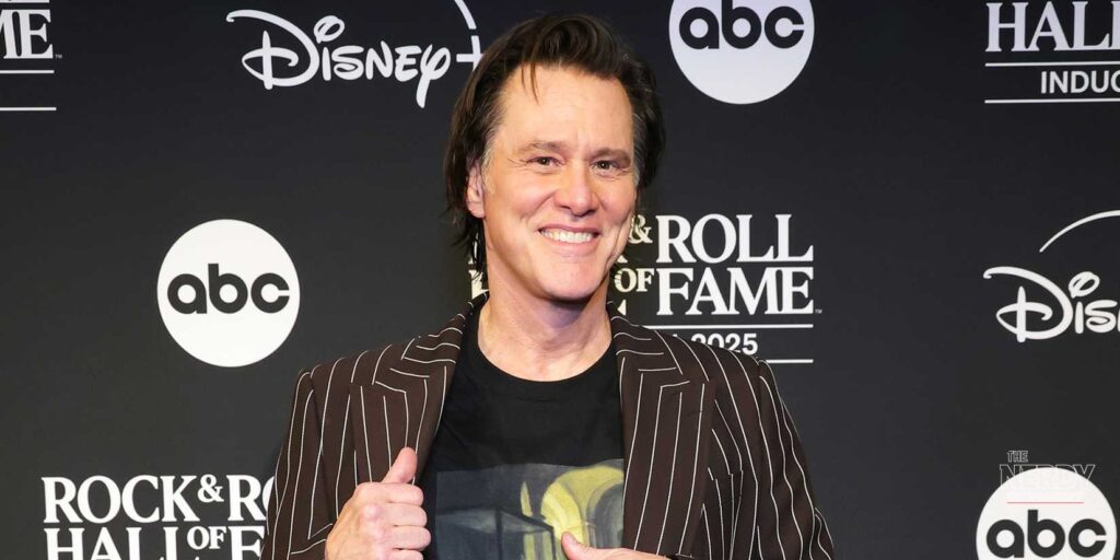 Jim Carrey smiling at a 2025 industry event — Jim Carrey wife Min Ah marks his third marriage